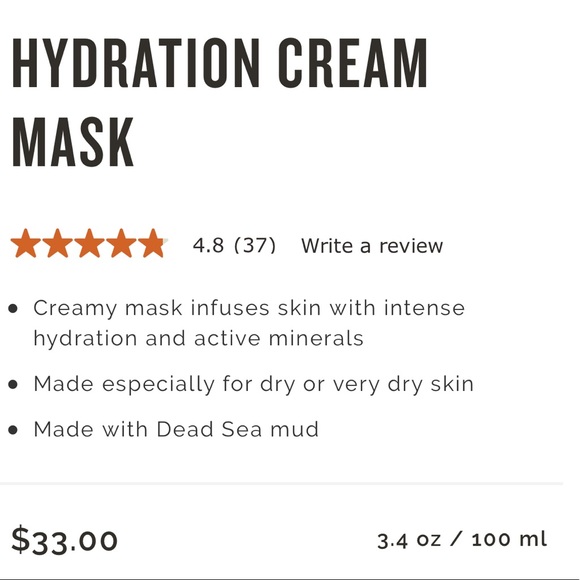 3 items for $25❣️❣️❣️ SALE  ❣️❣️❣️
Ahava HYDRATION CREAM MASK - Picture 6 of 6